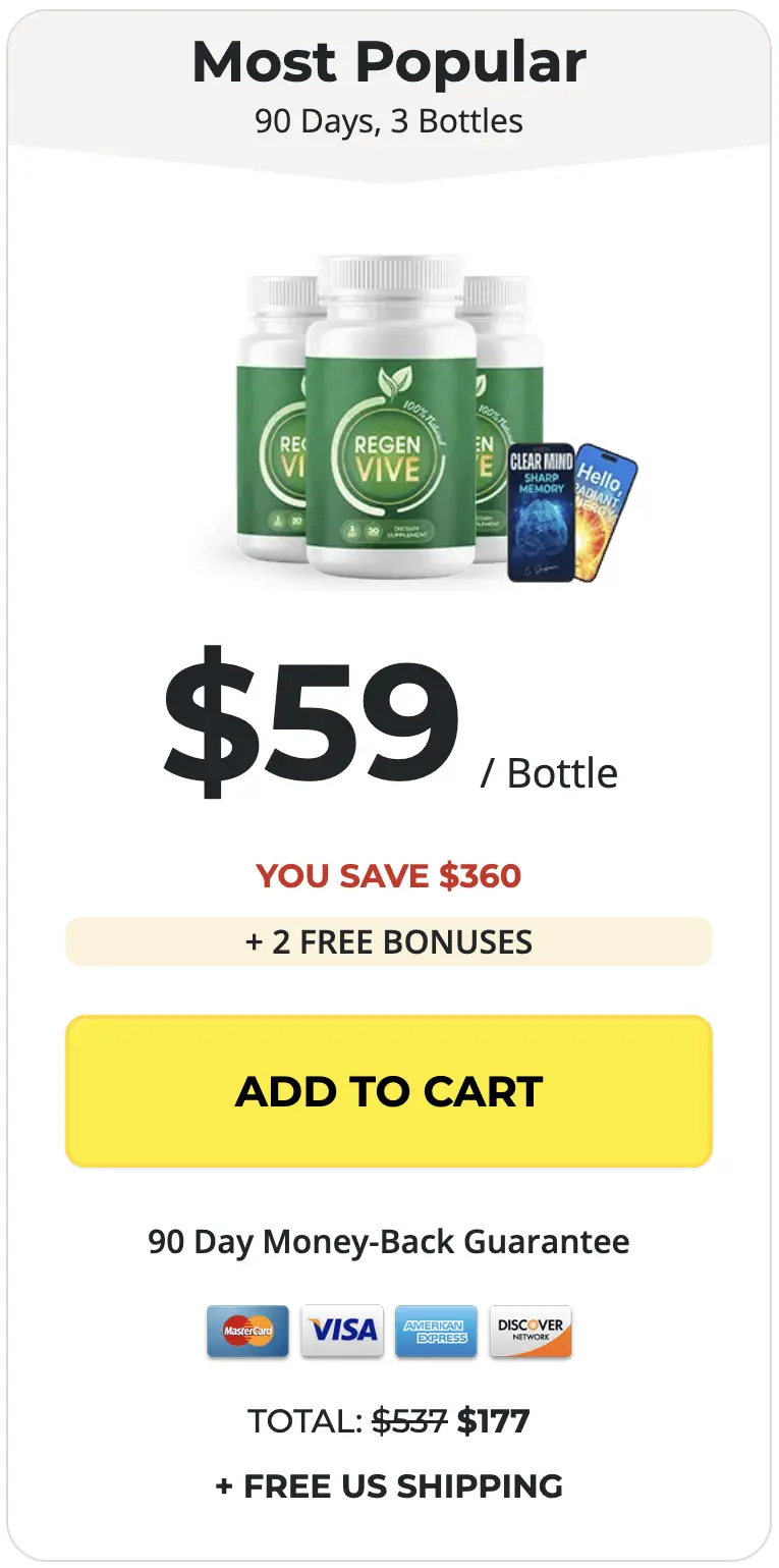 RegenVive three bottles order