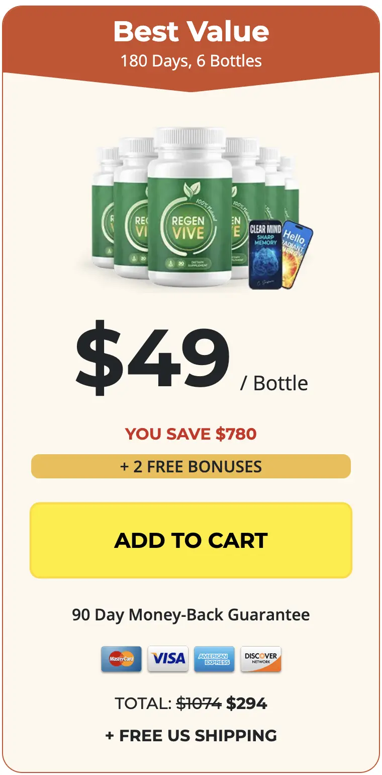 RegenVive 6 bottles